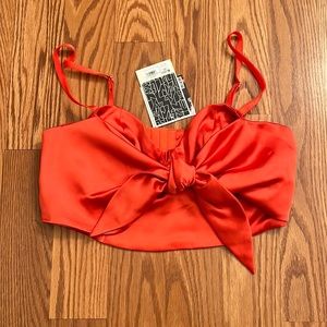 Sammy B orange bra top XS